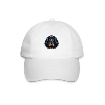 Visage de chien - Gordon Setter - Casquette classique - blanc/blanc - Devant