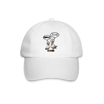 The Bäädden Seagulls - Seagull omg moin - Baseball Cap - white/white - Front