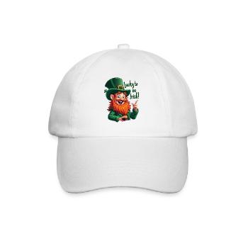 Lucky to be Irish – St. Patrick's Day Leprechaun - Baseball Cap - white/white - Front