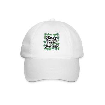 Plant Lover Gardening Sorry I Have - Baseballkappe - Weiß/Weiß - Vorne