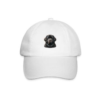 Visage de chien - Terre-Neuve - Casquette classique - blanc/blanc - Devant