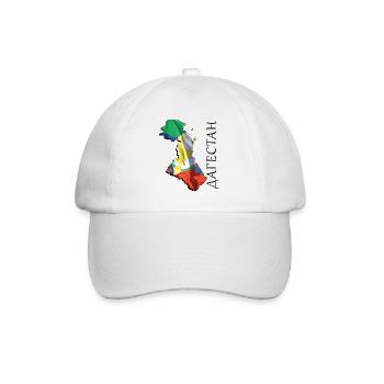 (RU) Dagestan Flag in (RU) Dagestan Map DA - Baseball Cap - white/white - Front