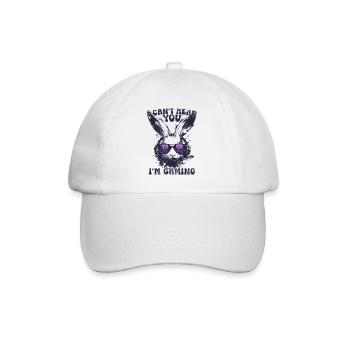 Je ne t’entends pas, je joue Casque rétro Hase - Casquette classique - blanc/blanc - Devant