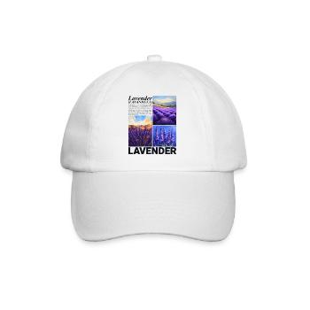 Lavender Lavandula Nature Provence Botanical Gift - Baseball Cap - white/white - Front