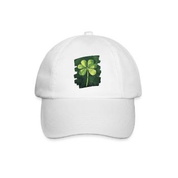 St. Patrick's Day Shamrock - Baseball Cap - white/white - Front