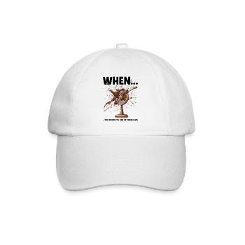 Funny Meme Disaster Office Murphy's Law Colleagues - Baseball Cap - white/white - Front