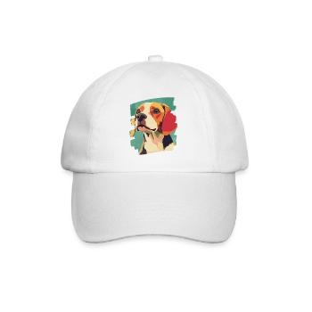 Beagle - Baseballkappe - Weiß/Weiß - Vorne