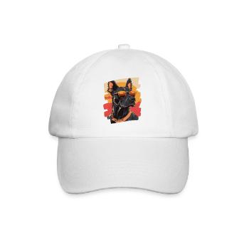 Doberman - Casquette classique - blanc/blanc - Devant