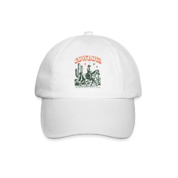 Cowboy Ride – Western Retro Look - Baseball Cap - white/white - Front