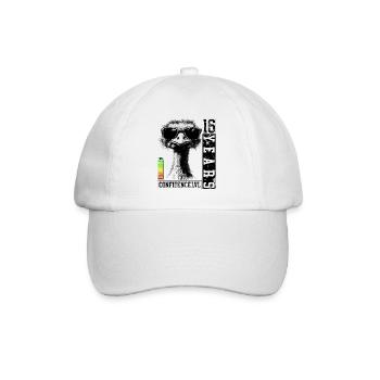 Vogel Strauß Teenager 16 Jahre Geburtstag Geschenk - Baseballkappe - Weiß/Weiß - Vorne
