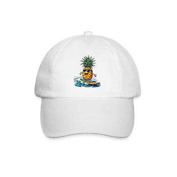 Ananas Surfer Surf Feel L’été - Casquette classique - blanc/blanc - Devant