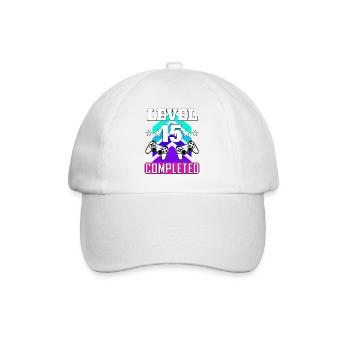 15 Birthday - Baseball Cap - white/white - Front