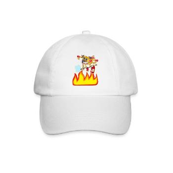 Feuerwehr-Wasserbomber - Baseballkappe - Weiß/Weiß - Vorne