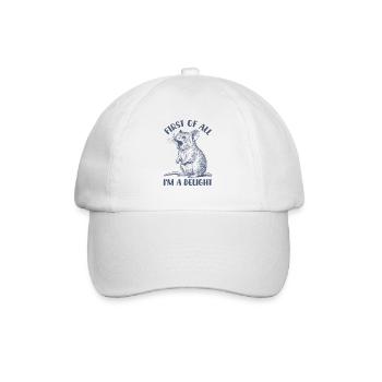 First of all, I'm a pleasure funny - Baseball Cap - white/white - Front