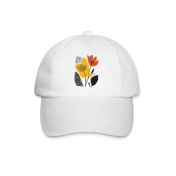 Matisse Blossom: Explosion of colour in retro style - Baseball Cap - white/white - Front