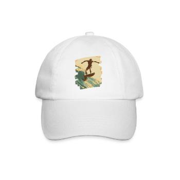 Surfer - Baseballkappe - Weiß/Weiß - Vorne
