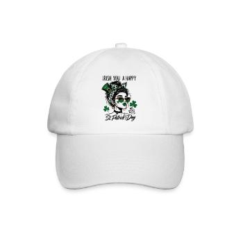 Irlandais Vous Une Fille Heureuse De La Saint-Patrick - Casquette classique - blanc/blanc - Devant