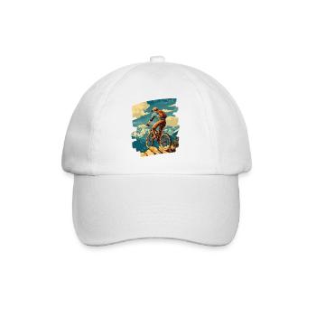 Mountain bikers MTB Mountains Cycling - Baseball Cap - white/white - Front