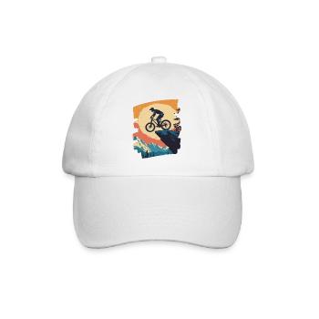 Vététistes Descente Montagne Cyclisme - Casquette classique - blanc/blanc - Devant