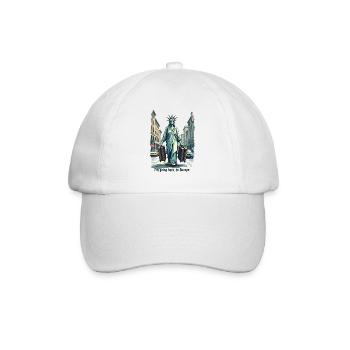 Funny Statue of Liberty USA America Sarcasm - Baseball Cap - white/white - Front