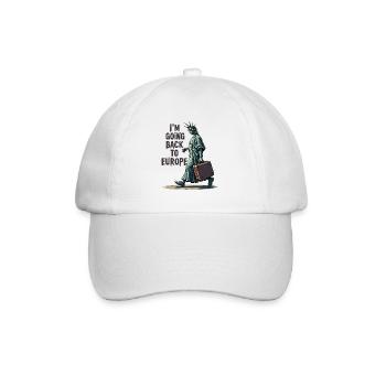Funny Statue of Liberty USA America Sarcasm - Baseball Cap - white/white - Front