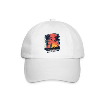 Hawaii Beach - Baseball Cap - white/white - Front