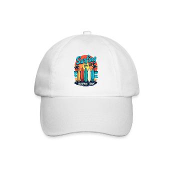 Surfing for Life Wave Boards & Beach - Baseball Cap - white/white - Front