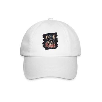 Frenchie French Bulldog - Baseball Cap - white/white - Front