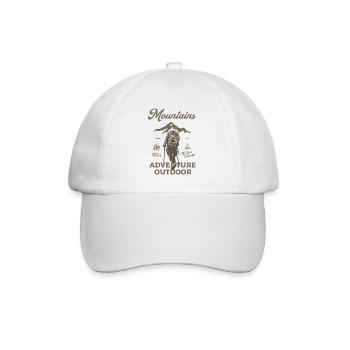 Mountain Adventure – Hiking and Nature - Baseball Cap - white/white - Front