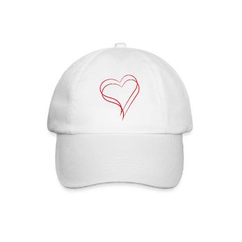 Two Hearts - Baseball Cap - white/white - Front