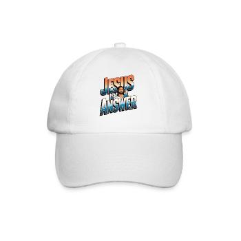 Jésus est la réponse - Jesus ist die Antwort - Casquette classique - blanc/blanc - Devant