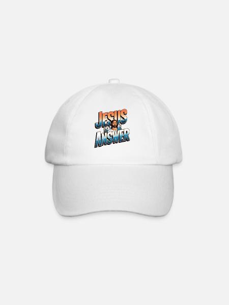 Jésus est la réponse - Jesus ist die Antwort - Casquette classique - blanc/blanc