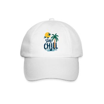 Séjour Chill Détente tropicale Vacances d’été - Casquette classique - blanc/blanc - Devant