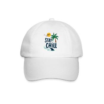 Séjour Chill Détente tropicale Vacances d’été - Casquette classique - blanc/blanc - Devant