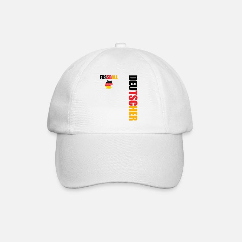 Deutsche Mannschaft Fanfußball - Baseballkappe - Weiß/Weiß