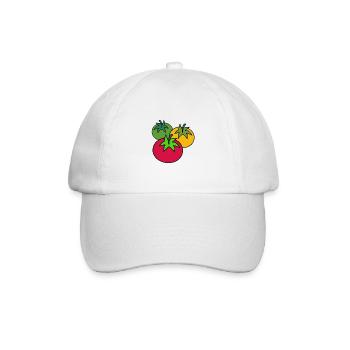 Tomato Tomatoes Vegetables Garden Gardener Cook - Baseball Cap - white/white - Front