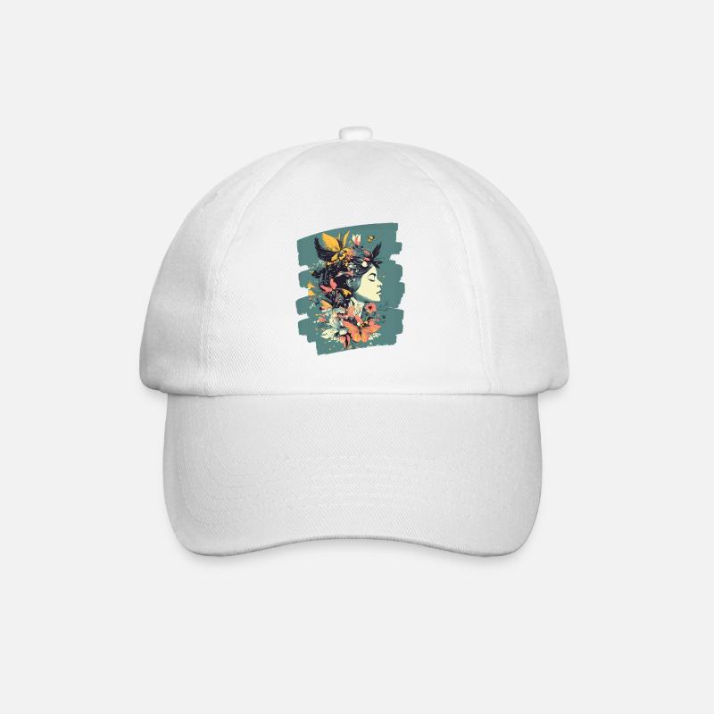 Printemps Printemps Début Fleurs - Casquette classique - blanc/blanc