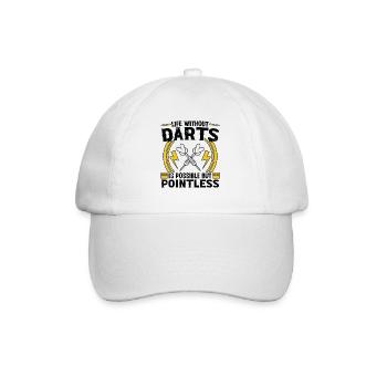 Dart Dartspieler Dartspiel Herren - Baseballkappe - Weiß/Weiß - Vorne