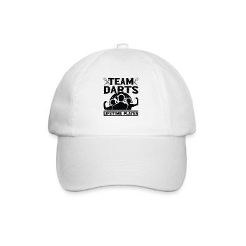 Dart Dartspieler Dartspiel Herren - Baseballkappe - Weiß/Weiß - Vorne