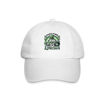 Chien lutin à temps partiel Fête de la Saint-Patrick - Casquette classique - blanc/blanc - Devant