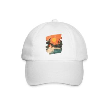 Relax Meditation Selfcare Me-Time - Baseball Cap - white/white - Front