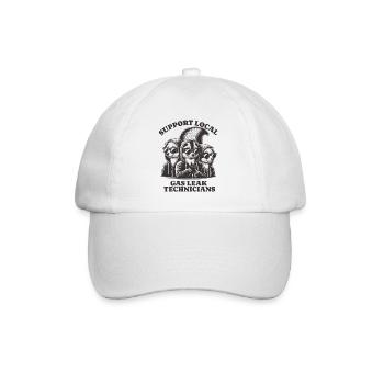 skunk Lovers - Support Local gas leak technicians - Baseball Cap - white/white - Front