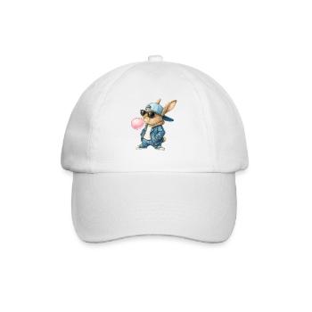 Cool Bunny Easter Bunny Bunny Rabbit Kids - Baseball Cap - white/white - Front