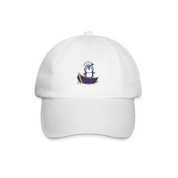 Enfant Enfants Bateau Marin Marin Pingouin - Casquette classique - blanc/blanc - Devant
