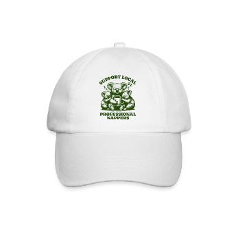 Soutenez les siestes professionnelles locales Funny Koala - Casquette classique - blanc/blanc - Devant
