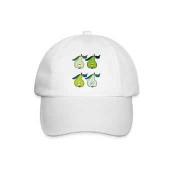 Bois de poirier coloré - Casquette classique - blanc/blanc - Devant