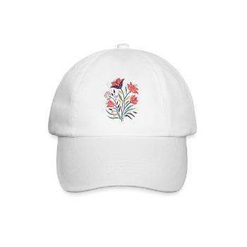 Blumen - Frühling - Sommer - Blüten - Baseballkappe - Weiß/Weiß - Vorne