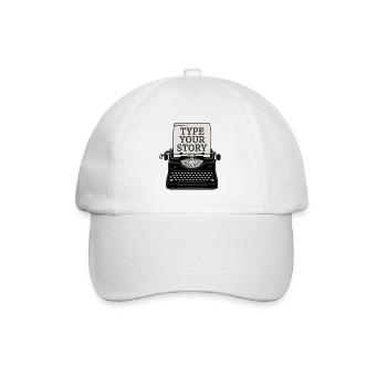 MACHINES À ÉCRIRE, TAPEZ VOTRE HISTOIRE - Casquette classique - blanc/blanc - Devant