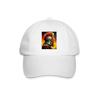 Spartan Warrior Sparta Helmet - Baseball Cap - white/white - Front