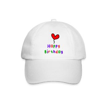ALLES GUTE ZUM GEBURTSTAG. ALLES GUTE ZUM GEBURTSTAG. JAHRESTAG. - Baseballkappe - Weiß/Weiß - Vorne
